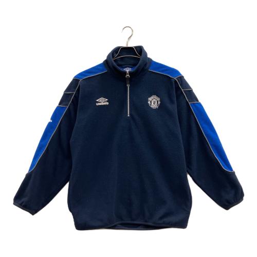 マンチェスターユナイテッド サッカーウェア(トップス) フリース・90s メンズ SIZE L ネイビー×ブルー