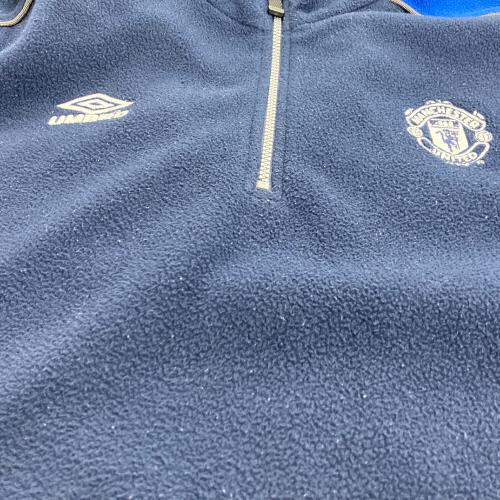 マンチェスターユナイテッド サッカーウェア(トップス) フリース・90s メンズ SIZE L ネイビー×ブルー