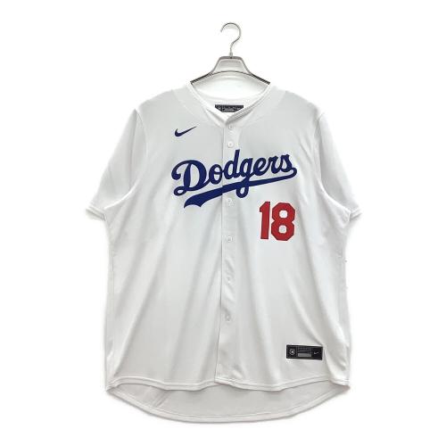【18】山本由伸　ロサンゼルス・ドジャース リミテッドジャージ 応援グッズ 2025ワールドシリース優勝パッチ SIZE XXL ホワイト