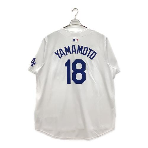 【18】山本由伸　ロサンゼルス・ドジャース リミテッドジャージ 応援グッズ 2025ワールドシリース優勝パッチ SIZE XXL ホワイト