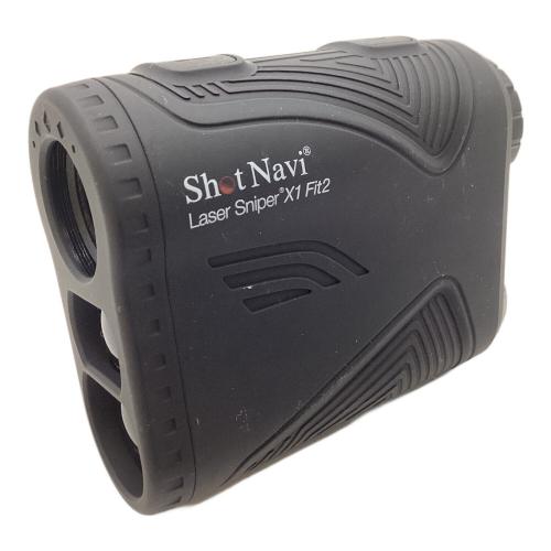 Shot Navi (ショットナビ) ゴルフ距離測定器 ブラック LASER SNIPER X1 FIT2