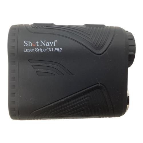 Shot Navi (ショットナビ) ゴルフ距離測定器 ブラック LASER SNIPER X1 FIT2