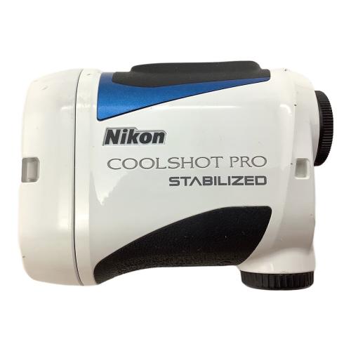 Nikon (ニコン) ゴルフ距離測定器 本体のみ ホワイト COOLSHOT PRO STABILIZED