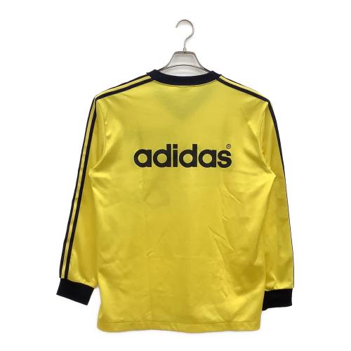 日立製作所サッカー部 サッカーユニフォーム ASR-552 【25】adidas デサント製 ヴィンテージ SIZE O イエロー