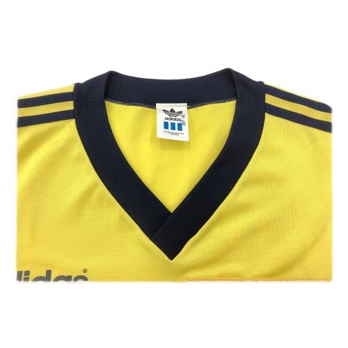 日立製作所サッカー部 サッカーユニフォーム ASR-552 【25】adidas デサント製 ヴィンテージ SIZE O イエロー