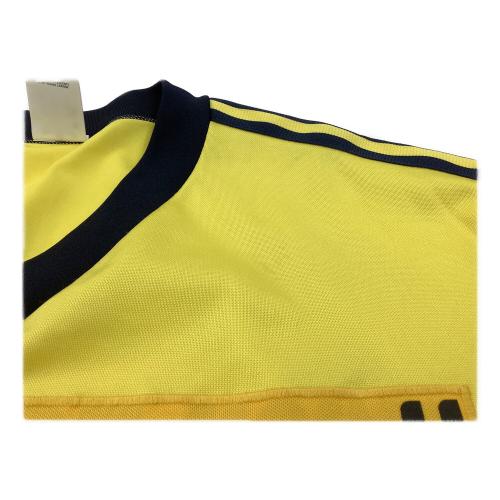 日立製作所サッカー部 サッカーユニフォーム ASR-552 【25】adidas デサント製 ヴィンテージ SIZE O イエロー