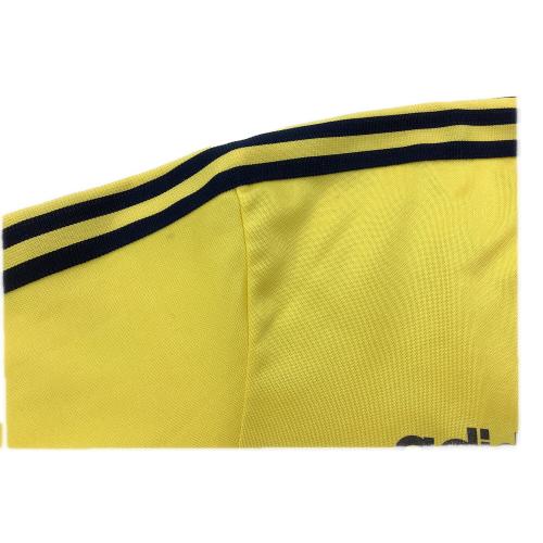 日立製作所サッカー部 サッカーユニフォーム ASR-552 【25】adidas デサント製 ヴィンテージ SIZE O イエロー