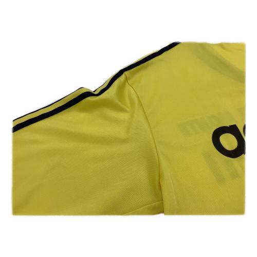 日立製作所サッカー部 サッカーユニフォーム ASR-552 【25】adidas デサント製 ヴィンテージ SIZE O イエロー