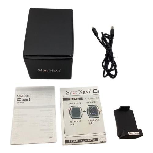 Shot Navi (ショットナビ) ゴルフGPSナビ 専用充電アダプター・説明書付 ブラック Crest