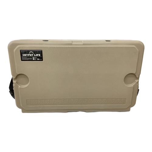 OUTPUT LIFE (アウトプットライフ) クーラーボックス 45QT ベージュ ROTO MOLDED COOLER
