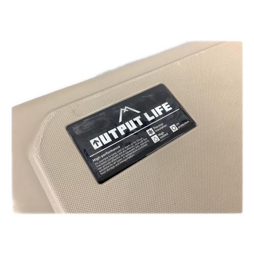 OUTPUT LIFE (アウトプットライフ) クーラーボックス 45QT ベージュ ROTO MOLDED COOLER