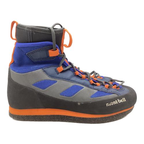 mont-bell (モンベル) サワートレッカー ハイカット(ハードソール) トレッキングシューズ 1125111 ユニセックス SIZE 24cm ブルー×ブラック