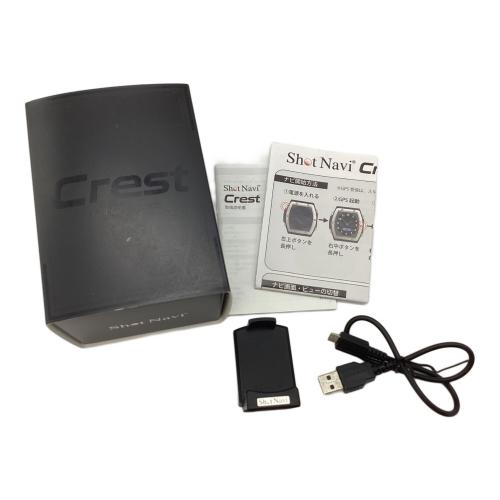 Shot Navi (ショット ナビ) ゴルフ距離測定器 ブラック Crest