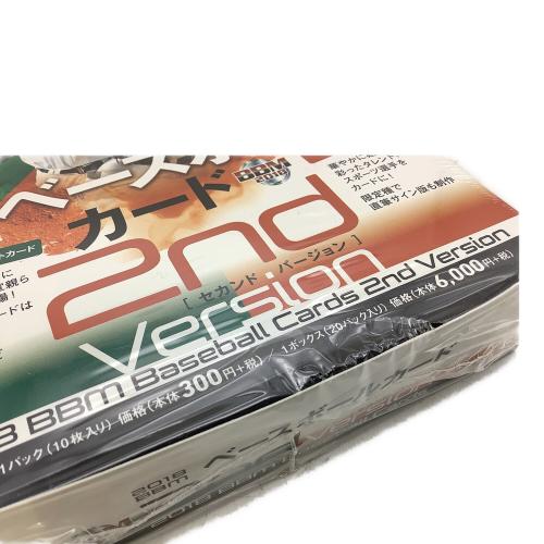 応援グッズ 2018 BBM ベースボールカード 2nd　未開封品