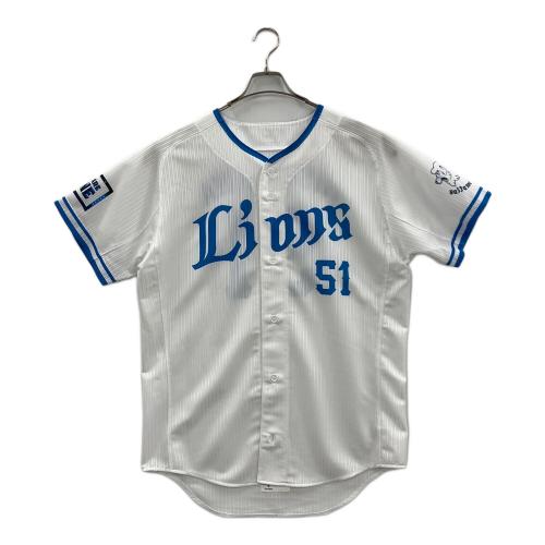 埼玉西武ライオンズ (サイタマセイブライオンズ) プロコレ 応援グッズ SIZE M ホワイト×スカイブルー