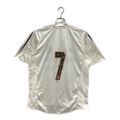 レアル・マドリード サッカーユニフォーム 【7】2004/05ホーム メンズ SIZE O(XL相当) ホワイト