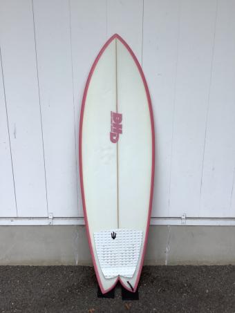 DHD (ダレンハンドレー・サーフボード) MINI TWIN ショートボード ピンク×ホワイト