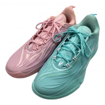 LI-NING (リーニン) Wade 808 5 Ultra V2 ラブ＆ピース バスケットボールシューズ メンズ SIZE 28cm ブルー×ピンク