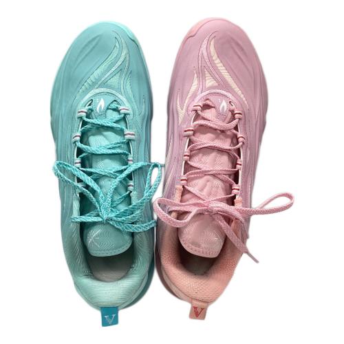 LI-NING (リーニン) Wade 808 5 Ultra V2 ラブ＆ピース バスケットボールシューズ メンズ SIZE 28cm ブルー×ピンク