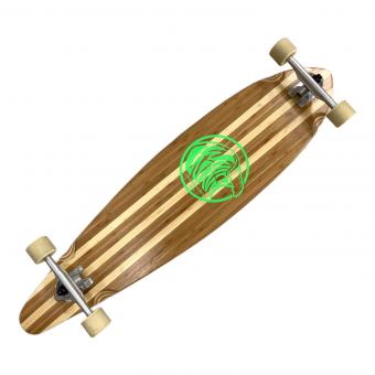 WHITE WAVE LONGBOARDE スケートボード ベージュ