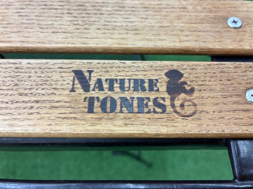 NATURE TONES (ネイチャートーンズ) アウトドアテーブル カーキ×ブラック 2WAYハイテーブル