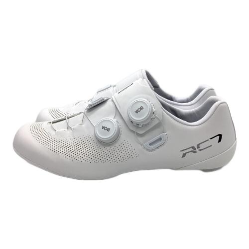 SHIMANO　ロードコンペティションレベルシューズ サイクルシューズ SH-RC703 ワイド ホワイト 25.8cm
