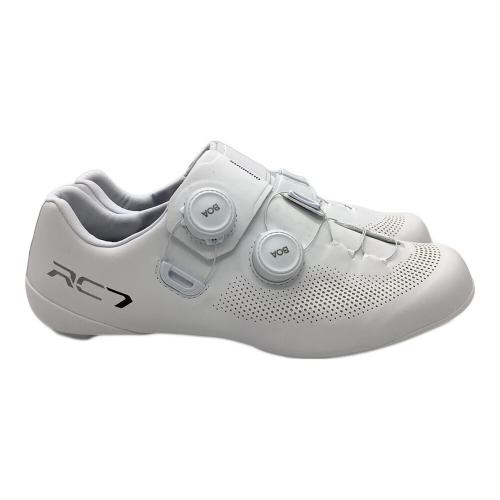 SHIMANO　ロードコンペティションレベルシューズ サイクルシューズ SH-RC703 ワイド ホワイト 25.8cm