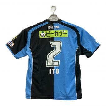 川崎フロンターレ (カワサキフロンターレ) サッカーユニフォーム 07シーズン SIZE L ブラック×スカイブルー
