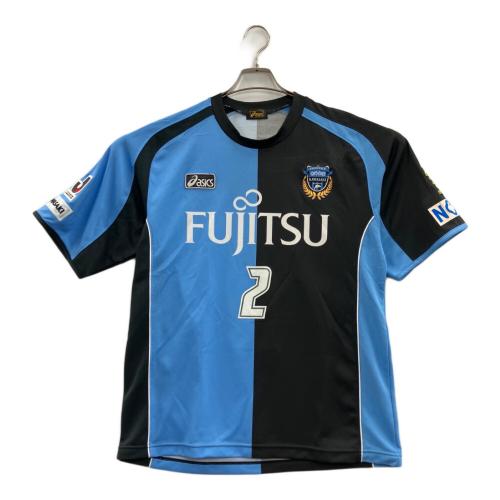 川崎フロンターレ (カワサキフロンターレ) サッカーユニフォーム 07シーズン SIZE L ブラック×スカイブルー