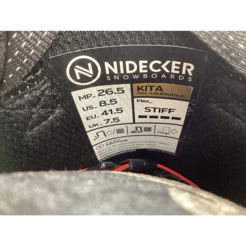 NIDECKER (ナイデッカー) KITA スノーボードブーツ 2025年モデル メンズ SIZE 26.5cm グレー