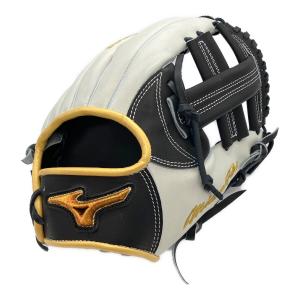 MIZUNO (ミズノ) ミズノプロ 硬式グローブ 波賀ジャパン製 ケース付 ホワイト×ブラック