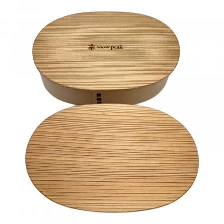  peak スノーピーク、曲げわっぱ 弁当箱、新品、送料込み。 Snow peak (スノーピーク) 曲物弁当箱 アウトドア食器 PG-014 非売品