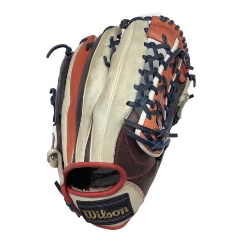 Wilson (ウィルソン) vexxum 軟式グローブ ネイビー×ホワイト　RGV71L