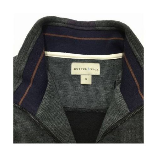 CUTTER&BUCK ゴルフウェア(トップ) グレー ジップアップニットベスト