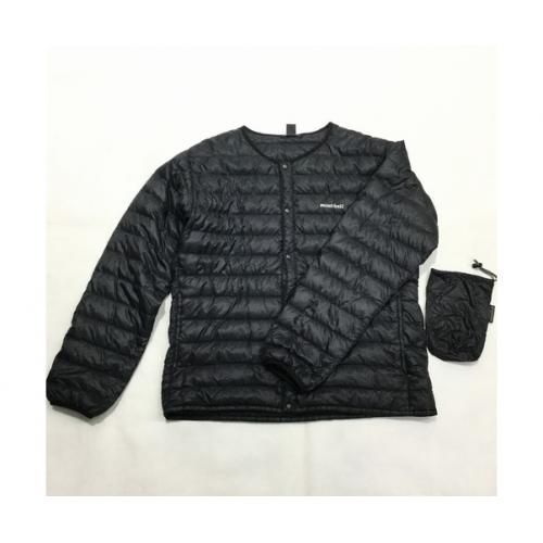 mont-bell トレッキングウェア ブラック ULダウンラウンドネックジャケット