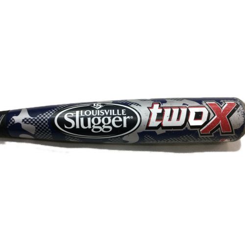 LOUISVILLE SLUGGER (ルイスビルスラッガー) 軟式少年バット 76cm グレー×ブルー TWO　X