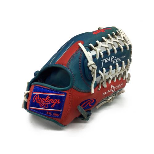 Rawlings ローリングス ソフトボール用グローブ オールラウンド レッド ブルー ソフトボール用 Gs7fhcl125 レッド ブルー Gs7fhcl125 右投げ用 トレファクonline