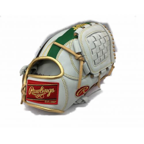 RAWLINGS (ローリングス) 軟式グローブ　2020シーズン限定モデル  ホワイト×レッド オールラウンド用 GRXHON64 右投げ 約28㎝