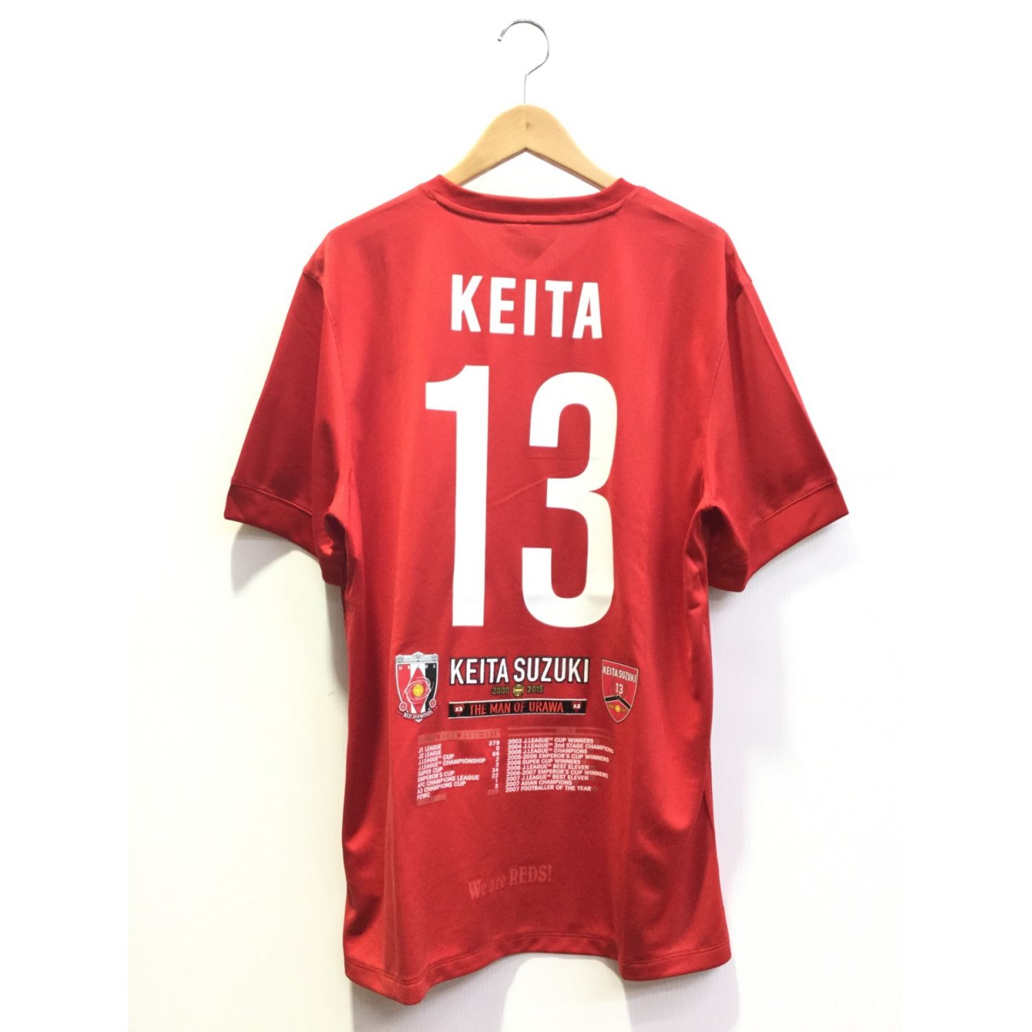 Nike ナイキ 13 鈴木啓太 レッド 未使用品 浦和レッズ 引退記念 メンズxl トレファクonline
