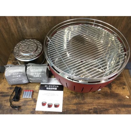 LOTUS GRILL (ロータスグリル) バーベキューコンロ レッド G-RO-435PNC2 ロータスグリル XL 3-4人用