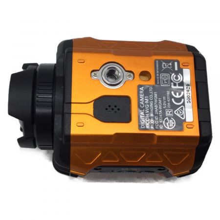 RICOH (リコー) 防水アクションカメラ ブラック×オレンジ コード欠品 WG-M1