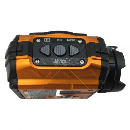 RICOH (リコー) 防水アクションカメラ ブラック×オレンジ コード欠品 WG-M1