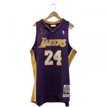 Mitchell＆Ness オーセンティックバスケットユニフォーム メンズ SIZE XL パープル NBA レイカーズ コービーブライアント  #24