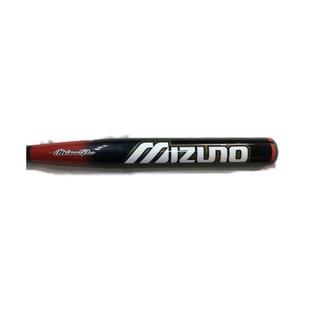 MIZUNO (ミズノ) ソフトボール用バット 85cm/5.7cm/750g平均 ブラック×レッド 3号 ケース付 AX4 2TP-52650