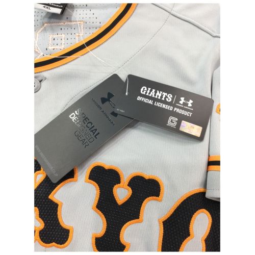 読売ジャイアンツ (ヨミウリジャイアンツ) 応援グッズ 4XL グレー 2019年ビジター オーセンティック プロコレユニフォーム 阿部慎之助【10】