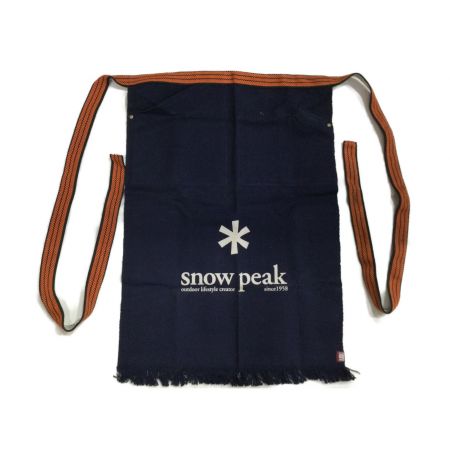 Snow peak (スノーピーク) 前掛け 縁 ネイビー ポイントギフト限定 スノーピークジャパニーズエプロン PG-088