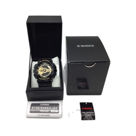CASIO (カシオ) 腕時計 ブラック×ゴールド G-SHOCK GA-110GB-1AJF デジアナ 動作確認済み