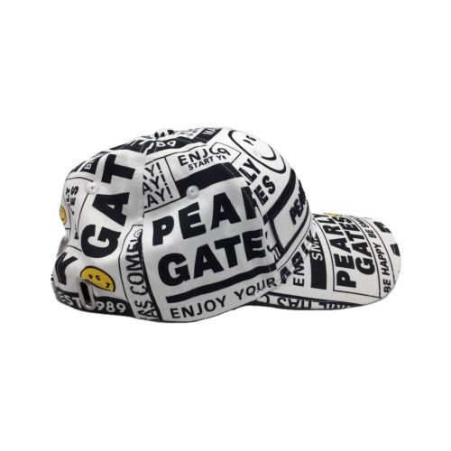 PEARLY GATES (パーリーゲイツ) キャップ SIZE Free ホワイト 053-1187301 HAPPY NEWSロゴ 原英莉花プロ愛用シリーズ ゴルフ