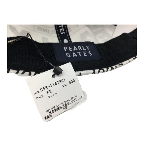 PEARLY GATES (パーリーゲイツ) キャップ SIZE Free ホワイト 053-1187301 HAPPY NEWSロゴ 原英莉花プロ愛用シリーズ ゴルフ