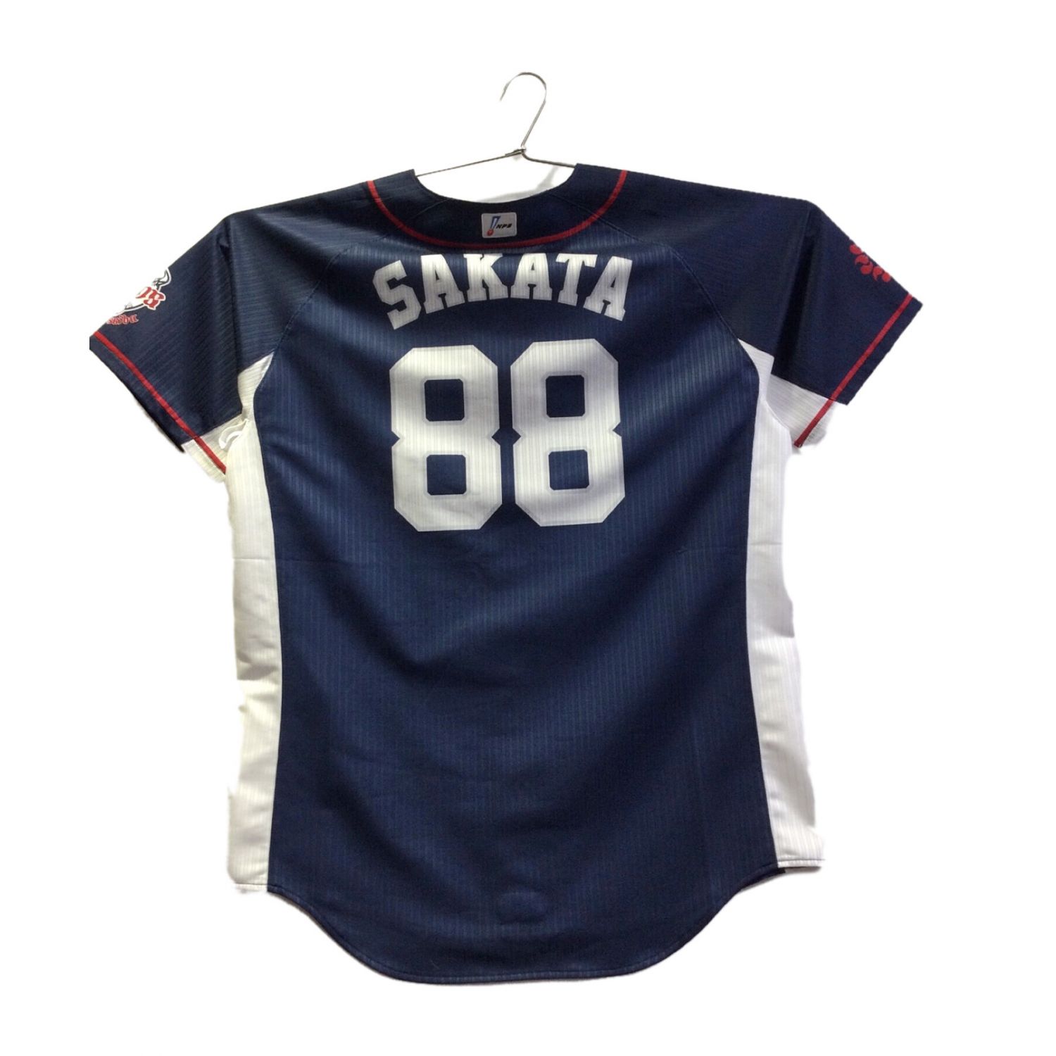 埼玉西武ライオンズ サイタマセイブライオンズ 応援グッズ ネイビー Majestic 17年ビジター 坂田遼 ユニフォーム プロコレモデル トレファクonline 埼玉西武ライオンズ サイタマセイブライオンズ 応援グッズ ネイビー Majestic 17年ビジター 坂田遼 ユニフォーム プロコレモデル トレファクonline